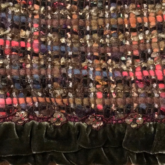 Cynthia Steffe Olive Tweed Skirt Size 4 - Picture 3 of 3